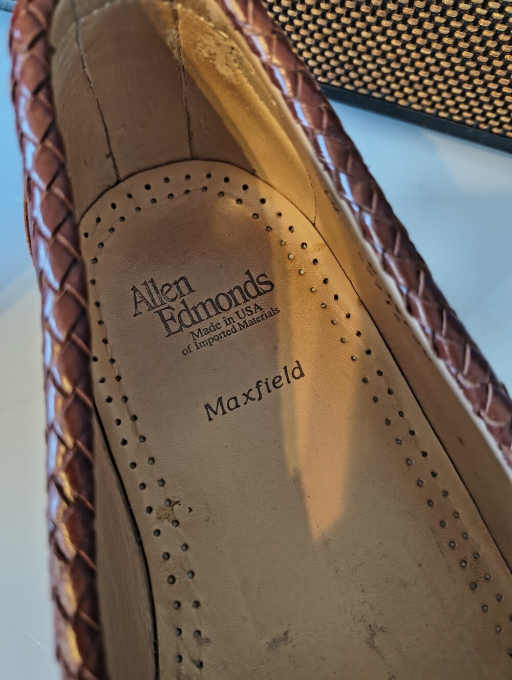 🕰️ Vtg. Allen Edmonds Men's Maxfield Tassel Loafer size 14D - Picture 9 of 11
